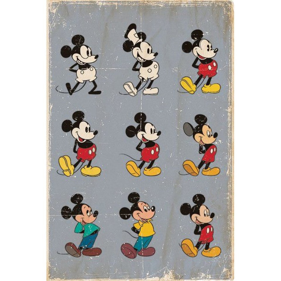 Disney Mickey Mouse Evolution 24 x 36 Inches Maxi Poster IWOOT UK