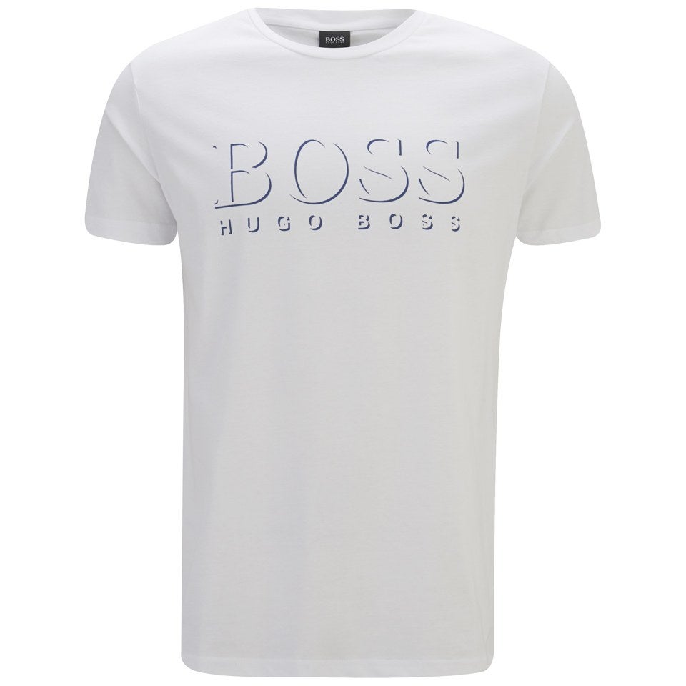 BOSS Hugo Boss Men's Large Logo Crew Neck T-Shirt - White