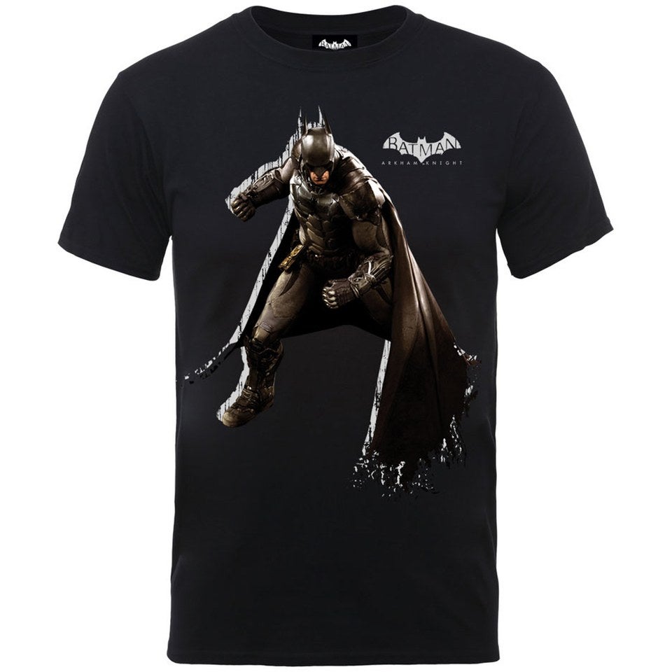 DC Comics Batman Arkham Knight Shadow Stance Men s T Shirt Black Merchandise Zavvi