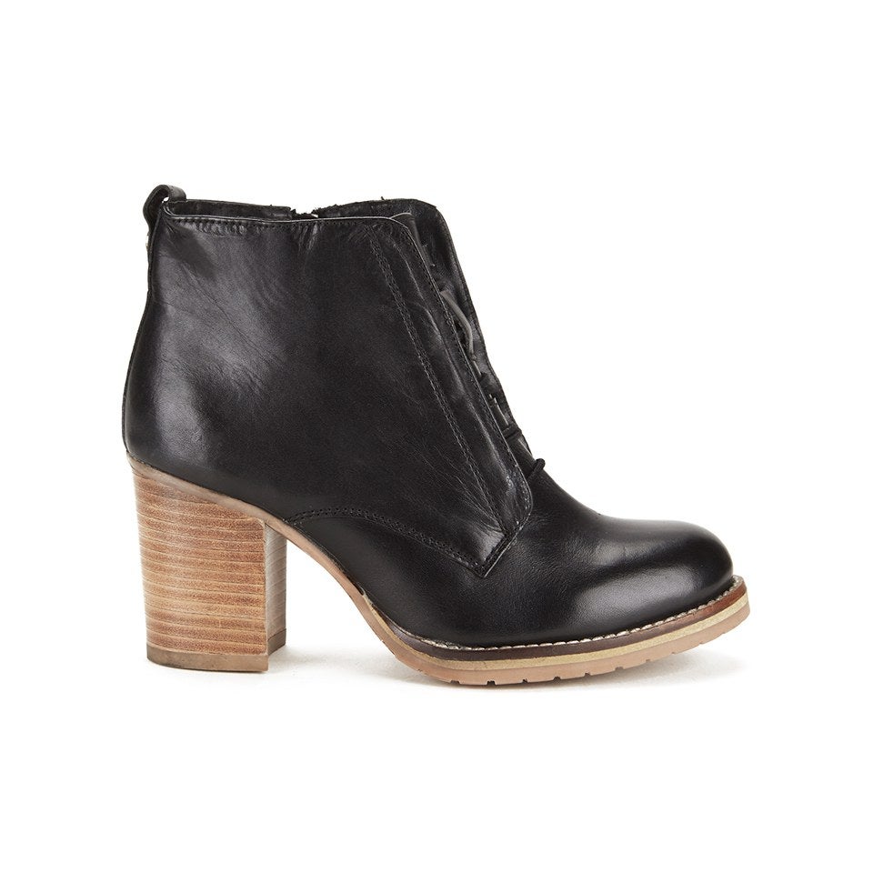 ravel lace up leather ankle boot