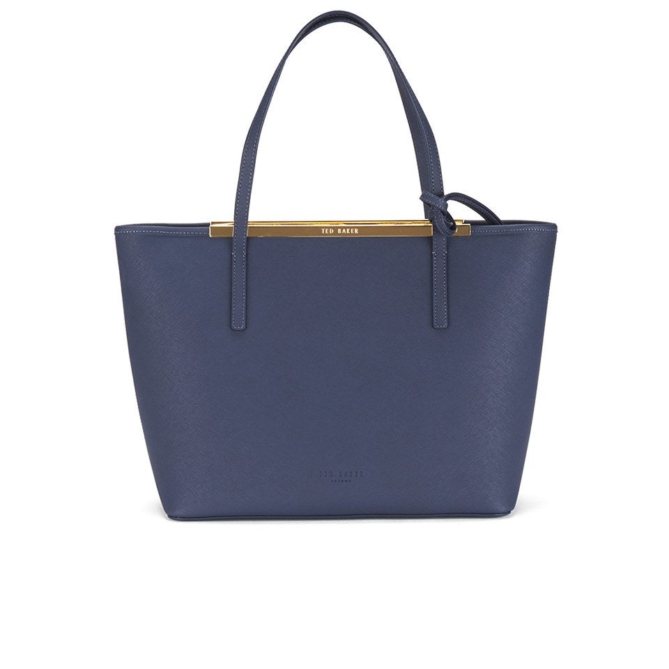 Ted Baker Women's Noelle Printed Lining Crosshatch Shopper Bag - Dark Blue