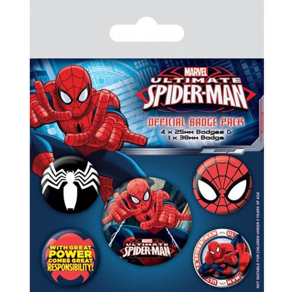 Marvel Ultimate Spider Man Badge Pack
