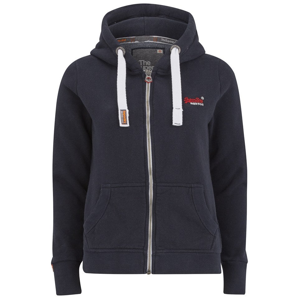 Superdry Women's Orange Label Primary Zip Hoody Eclipse Navy
