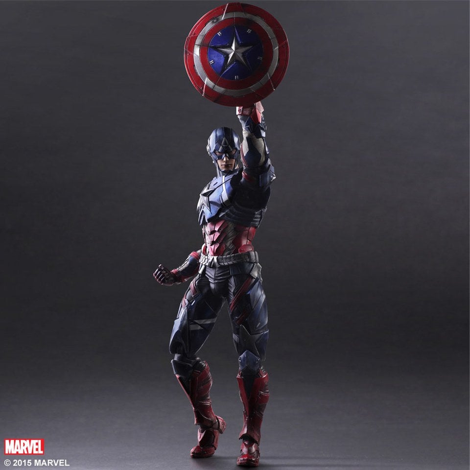 Play arts hot sale kai captain america
