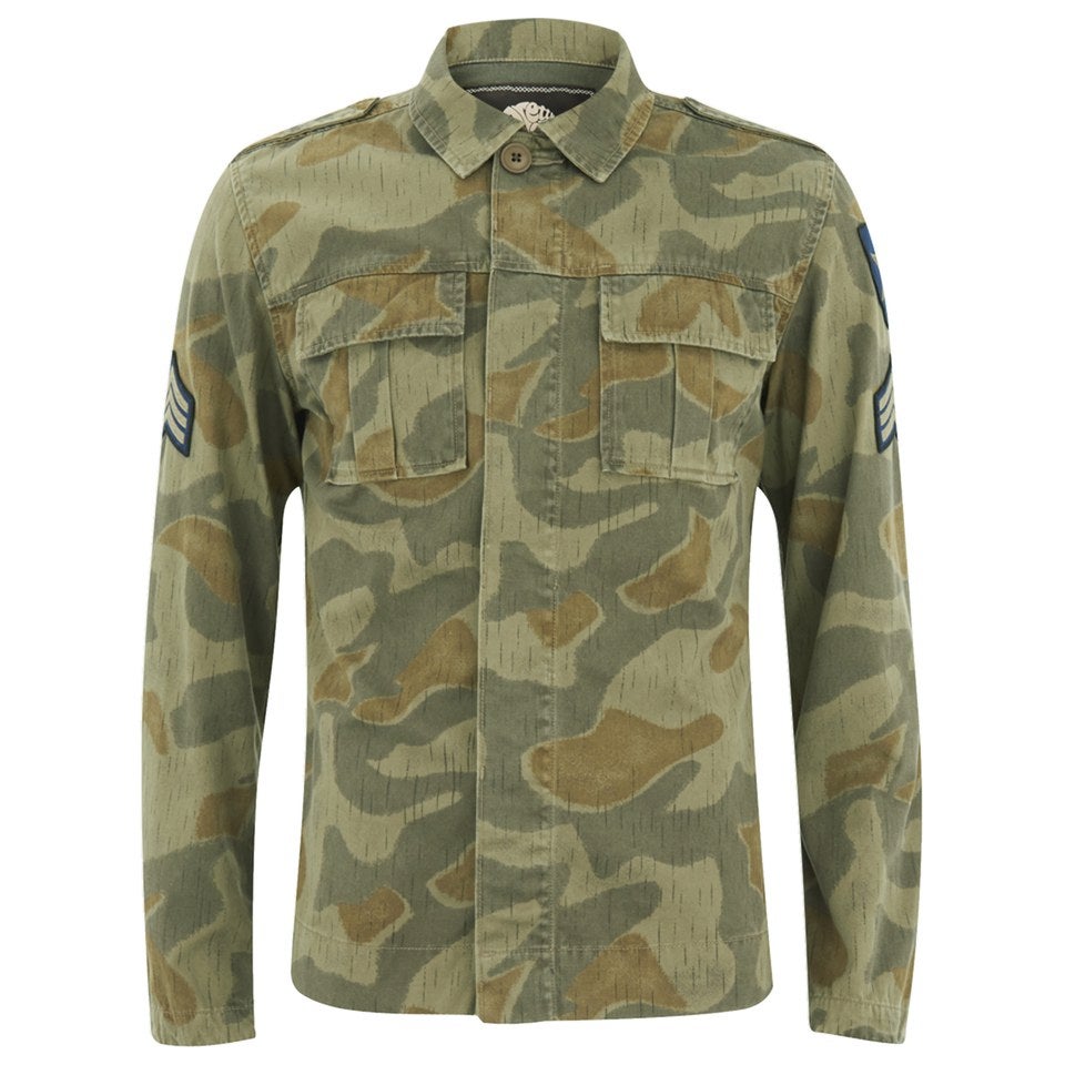 Pretty Green Men s Camo Millennium Jacket Camo TheHut