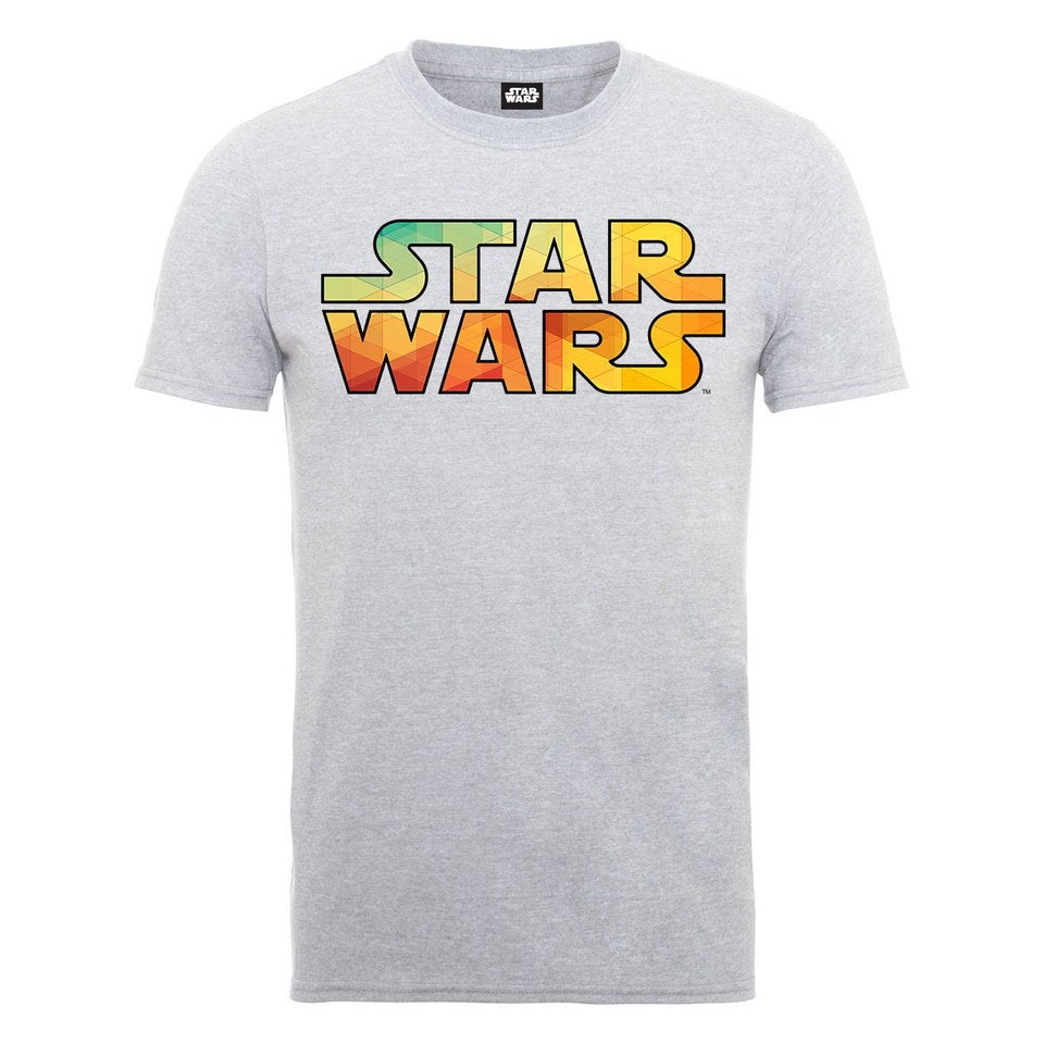 Star Wars Men s The Force Awakens Logo Geometric Pattern T Shirt