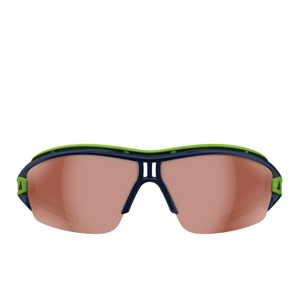 adidas Evil Eye Halfrim Pro Sunglasses - Shiny Black/Green - L |  ProBikeKit.com