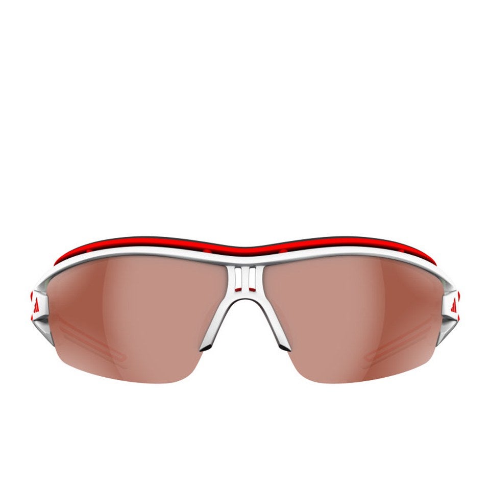 Contiene sensación Oír de adidas Evil Eye Halfrim Pro Sunglasses - White/Red | ProBikeKit.com