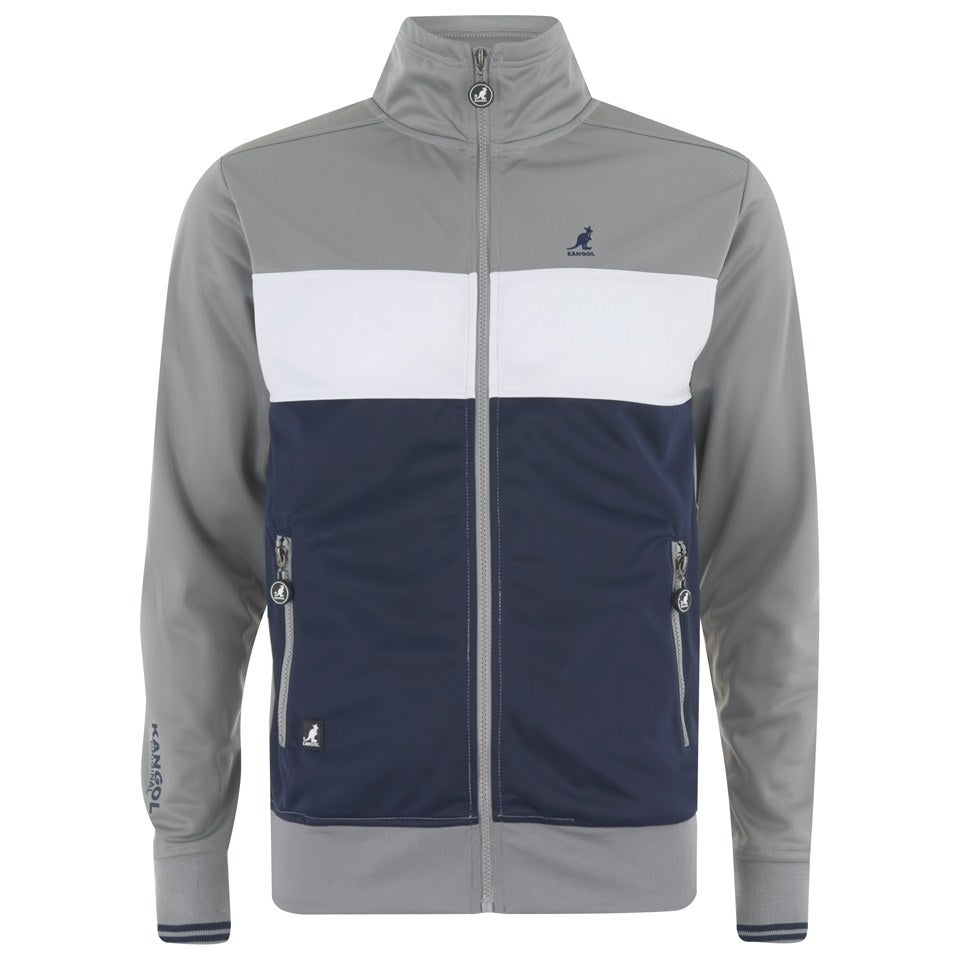 Kangol Men's Caino Casual Jacket Light Grey Mens Clothing