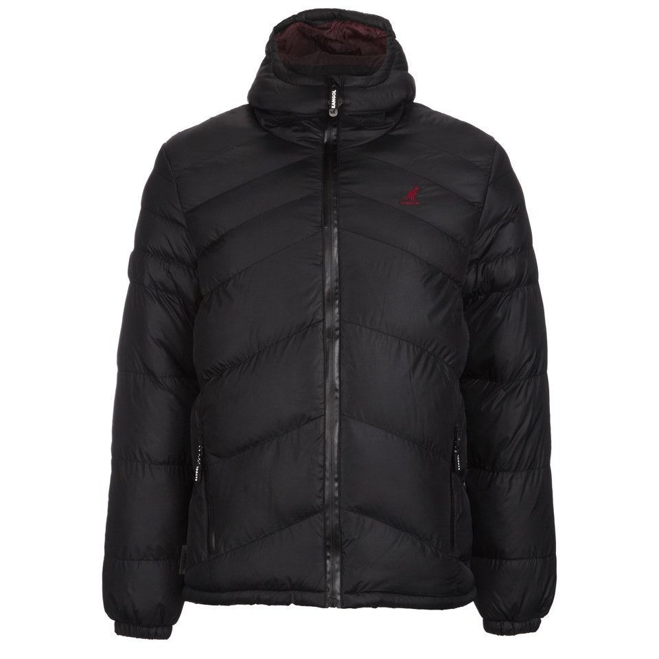 Kangol long puffer jacket deals