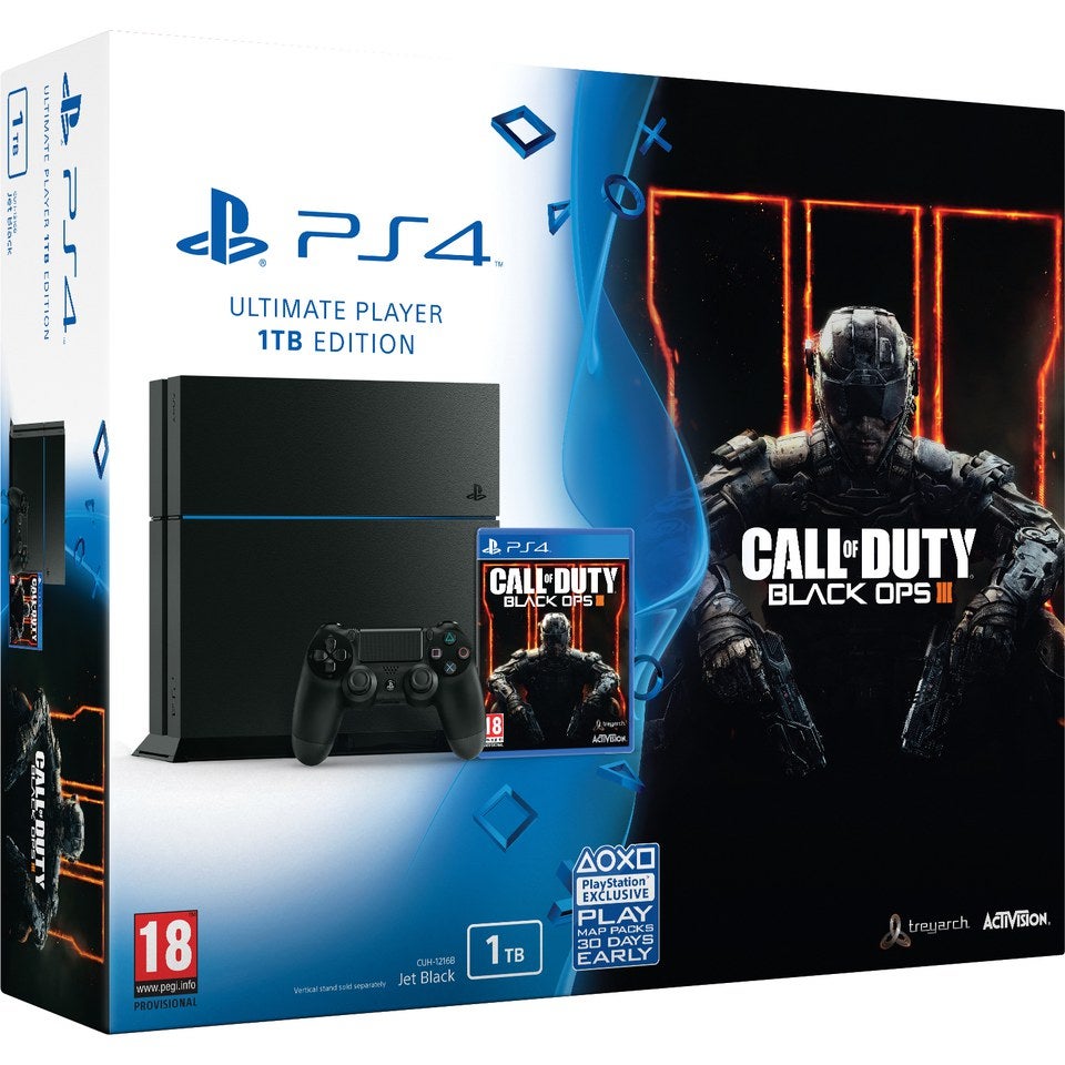 PlayStation 4 1TB - of Duty: Black III Games Consoles | Zavvi France