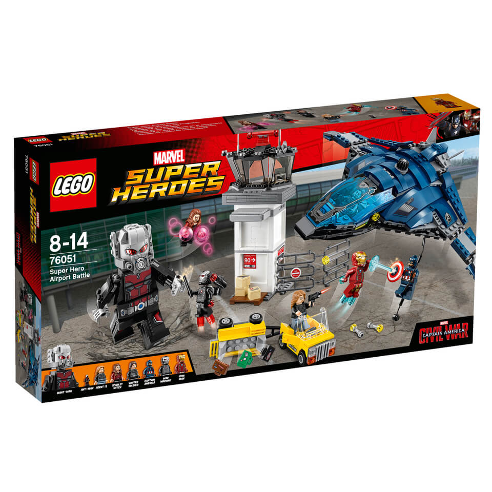 Tryk ned Lære udenad eksplodere LEGO Marvel Super Heroes: Captain America Civil War Super Hero Airport  Battle (76051) Toys - Zavvi (日本)