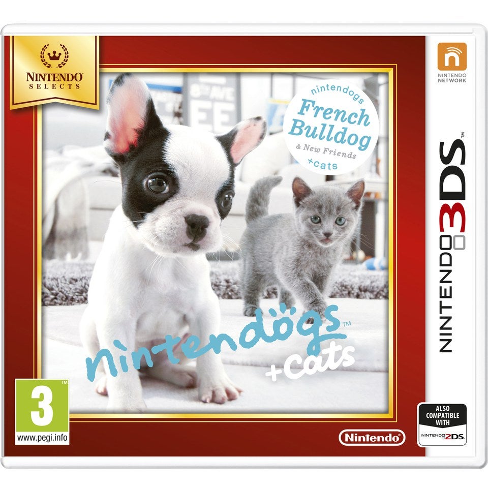 hvor ofte Såvel Fantastiske Nintendo Selects Nintendogs + Cats - French Bulldog Nintendo 3DS - Zavvi  (日本)