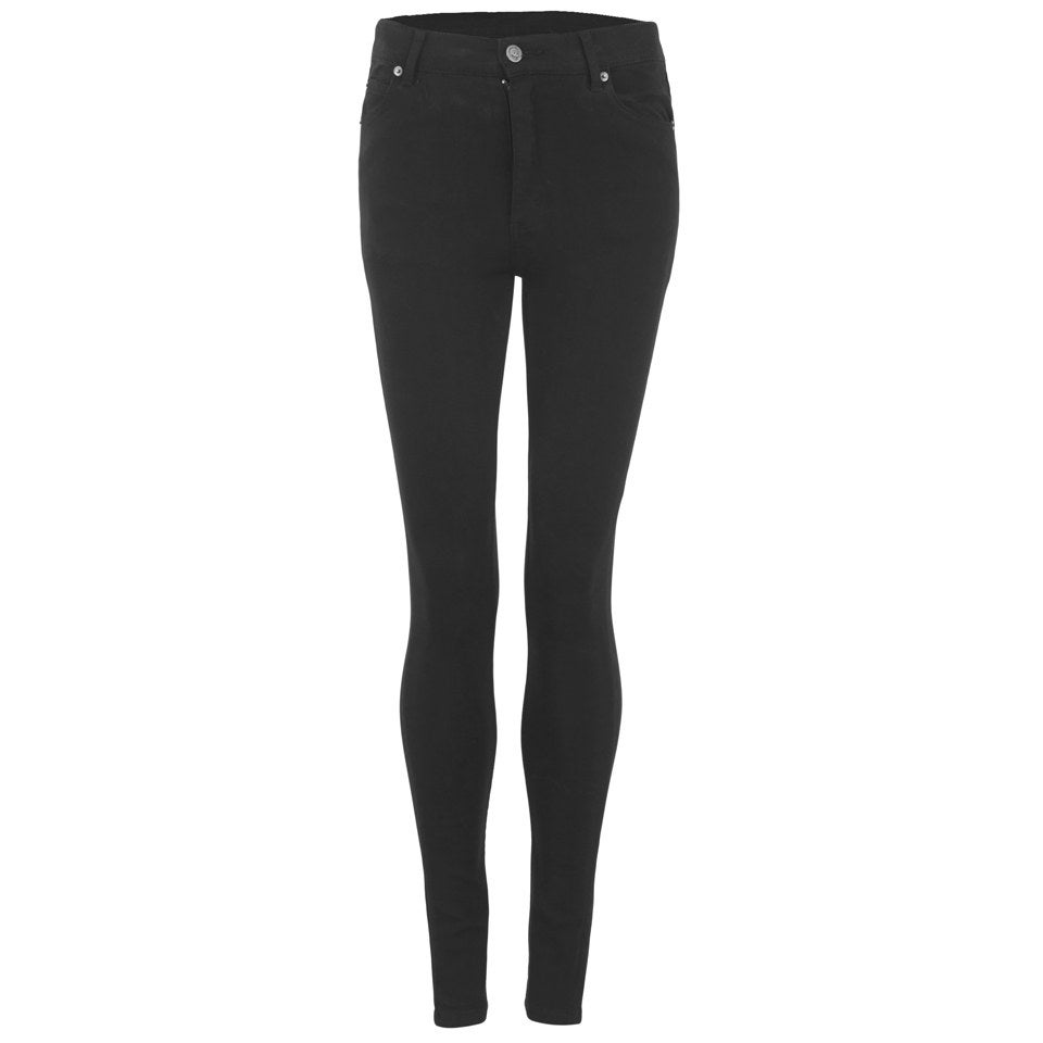 Cheap Monday Women s Second Skin High Waisted Skinny Jeans New Black TheHut