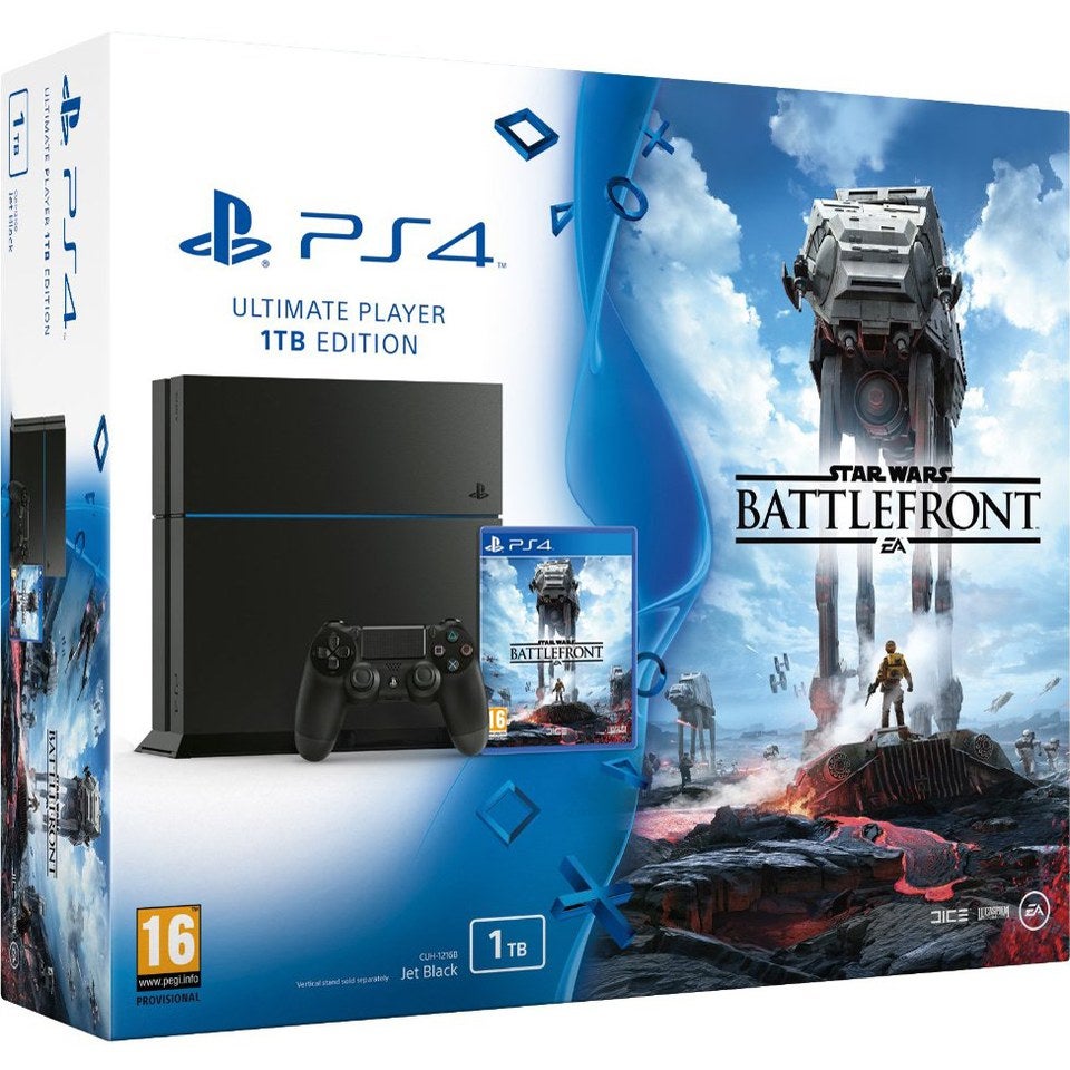 Sony PlayStation 4 1TB Console - Includes Star Wars: Battlefront Games  Consoles