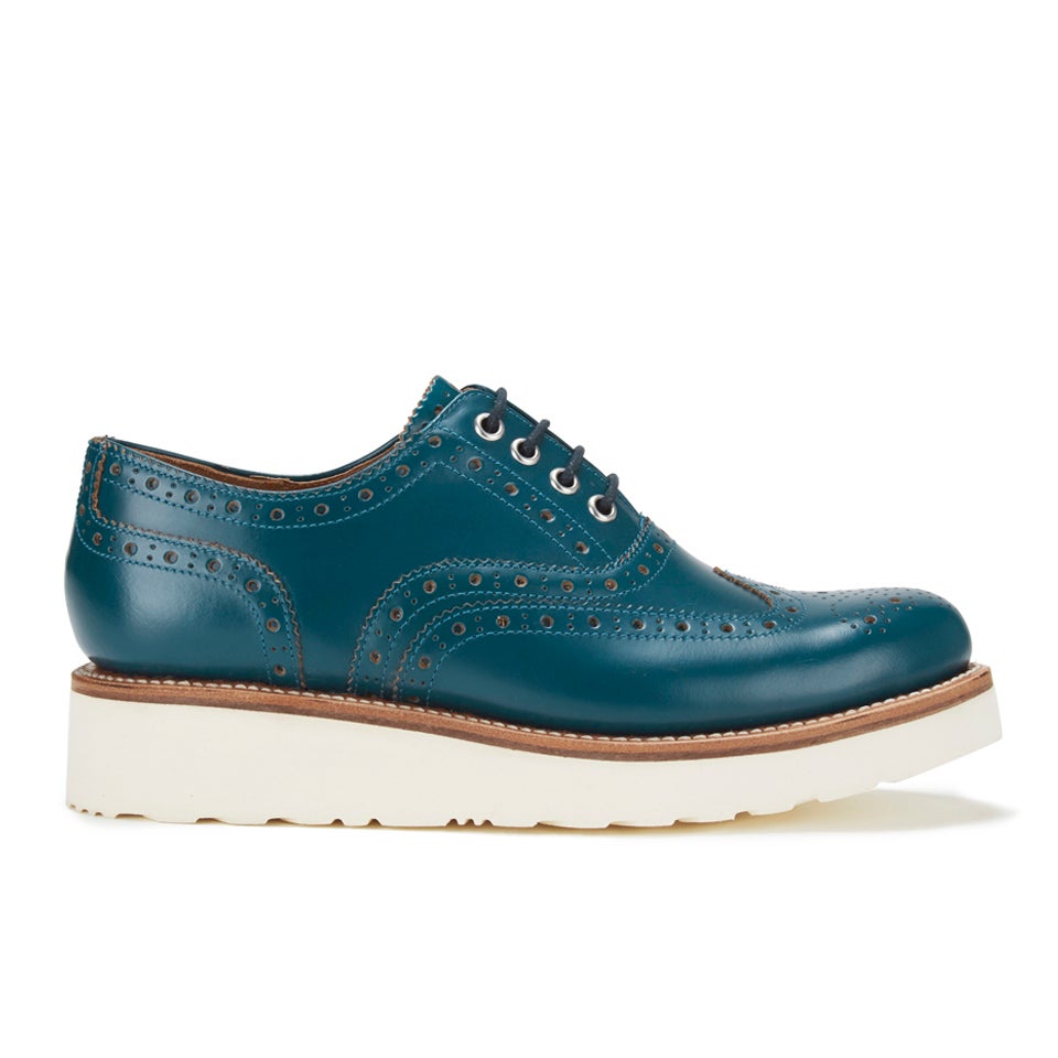 Grenson Women's Emily V Leather Brogues 