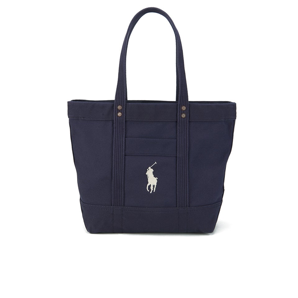 Polo Ralph Lauren Women's Canvas Tote Bag - Navy - Free UK Delivery ...
