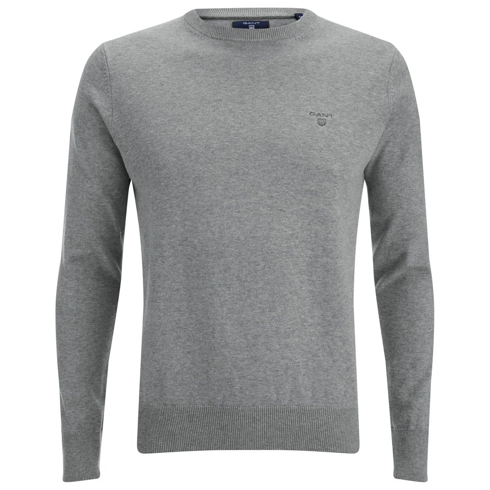 Gant lightweight cotton crew neck jumper sales