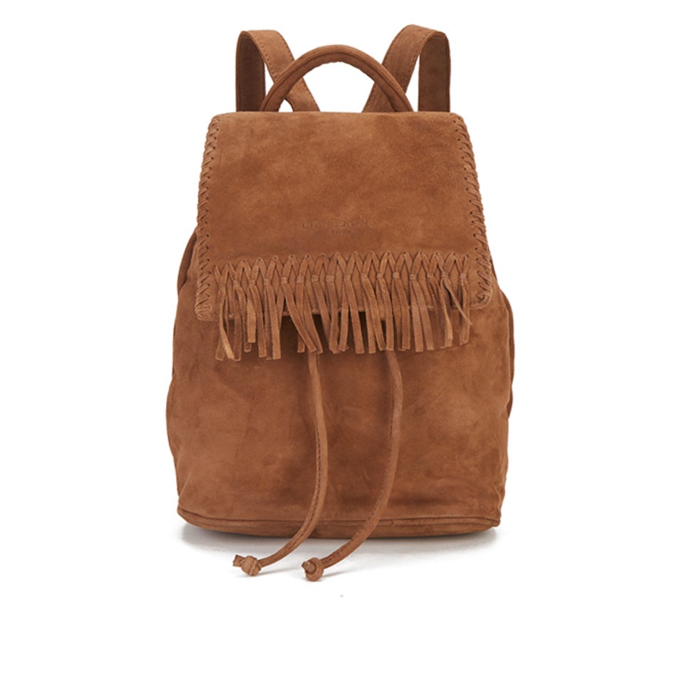 suede fringe backpack