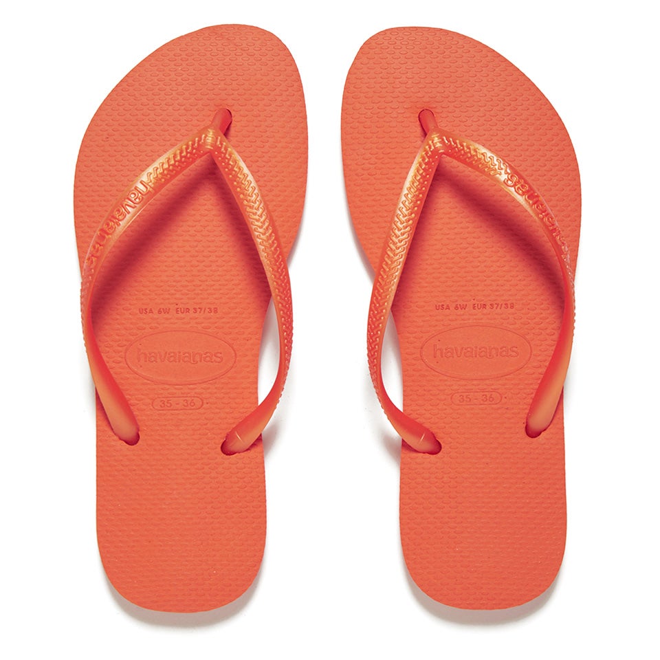 Havaianas neon orange top