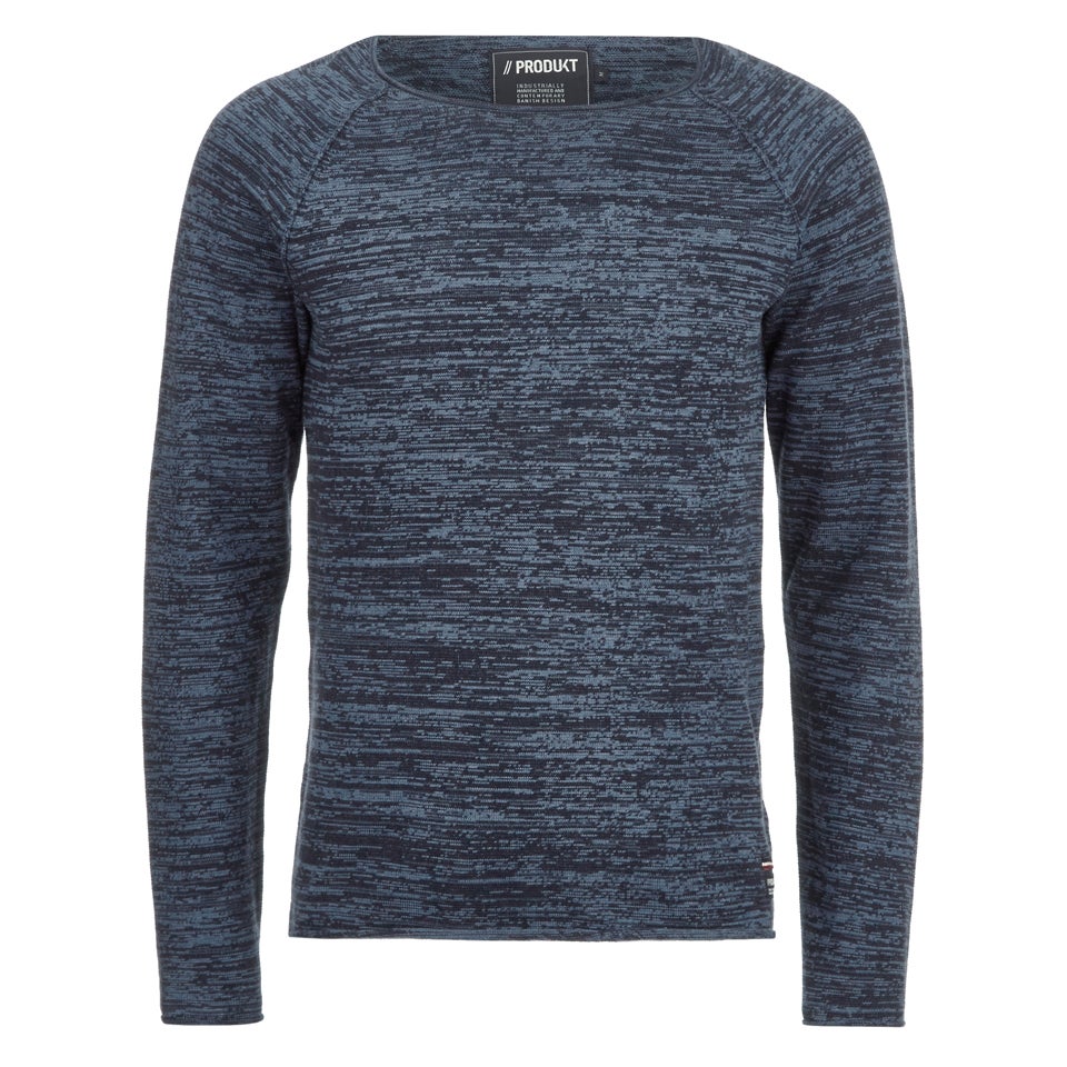 Produkt Men s Space Dye Jumper Bijou Blue Mens Clothing Zavvi UK