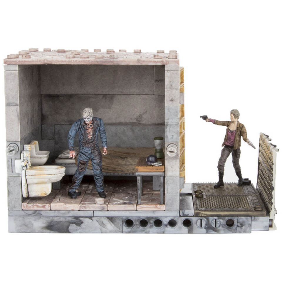 McFarlane The Walking Dead Upper Prison Cells Construction Set Merchandise Zavvi US