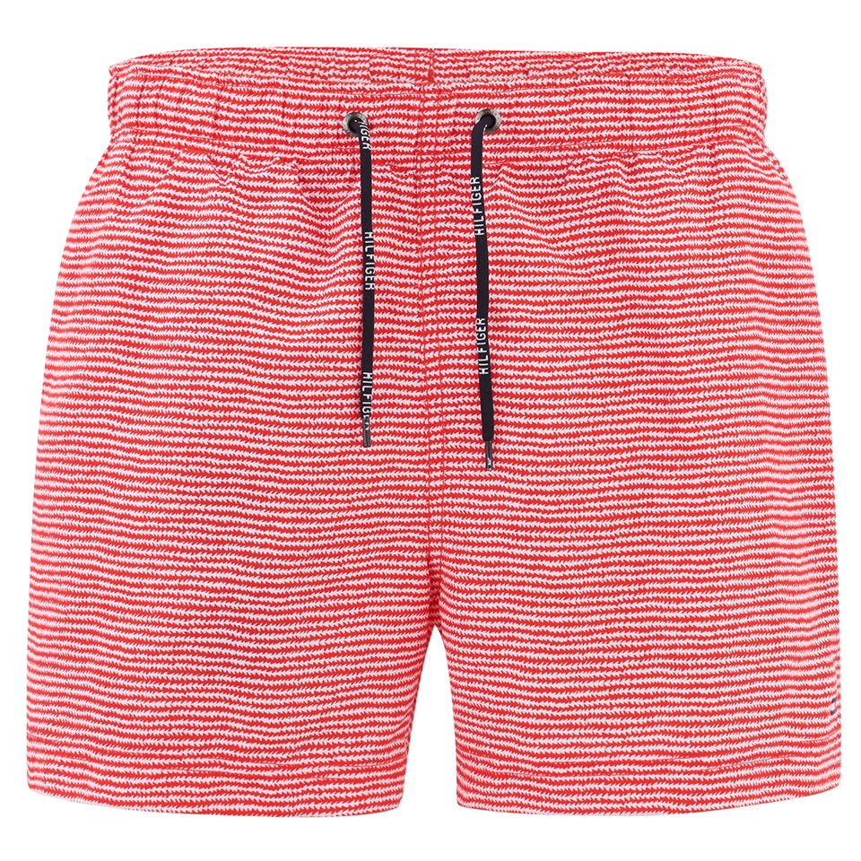 Tommy Hilfiger Men's Aiden Printed Swim Shorts - Tomato