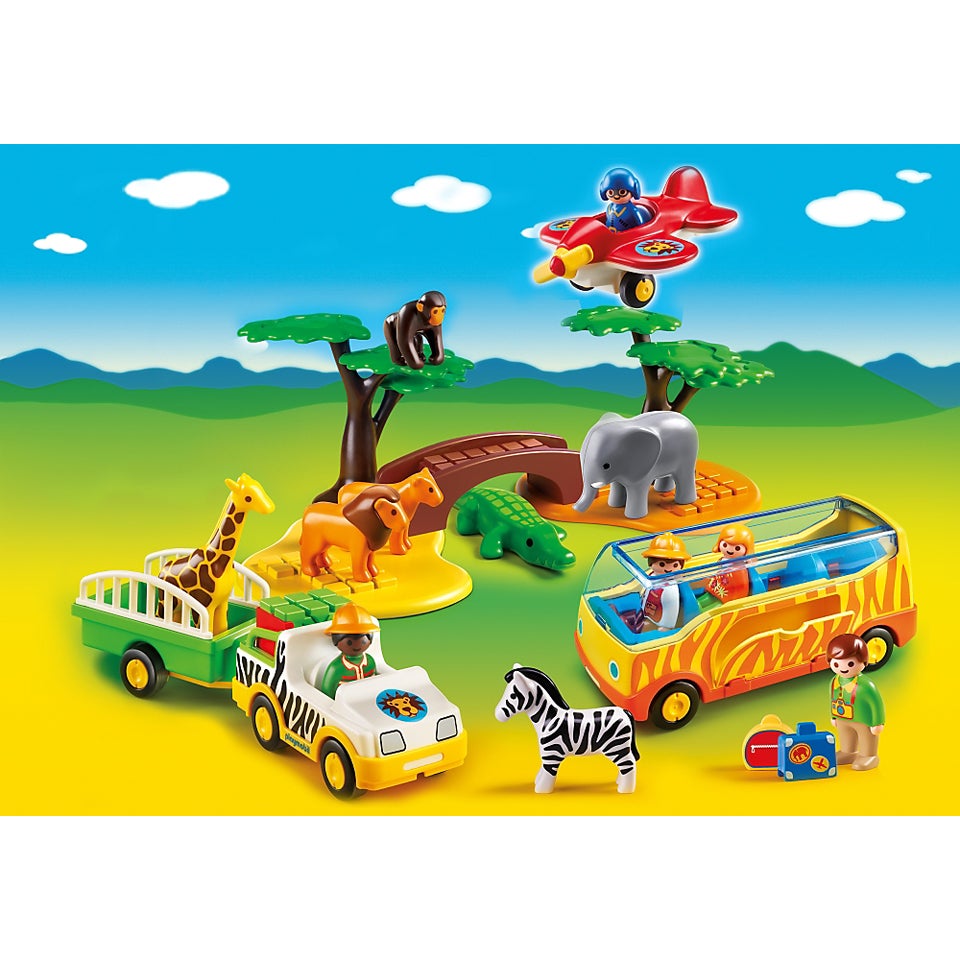 Bevæger sig ikke skammel aborre Playmobil 1.2.3. Large African Safari (5047) Toys - Zavvi UK