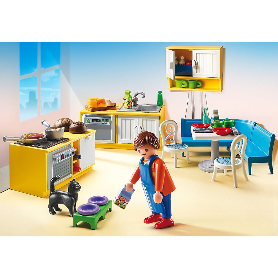 Playmobil Dollhouse Kitchenette with Lounge (5336) Toys - Zavvi US