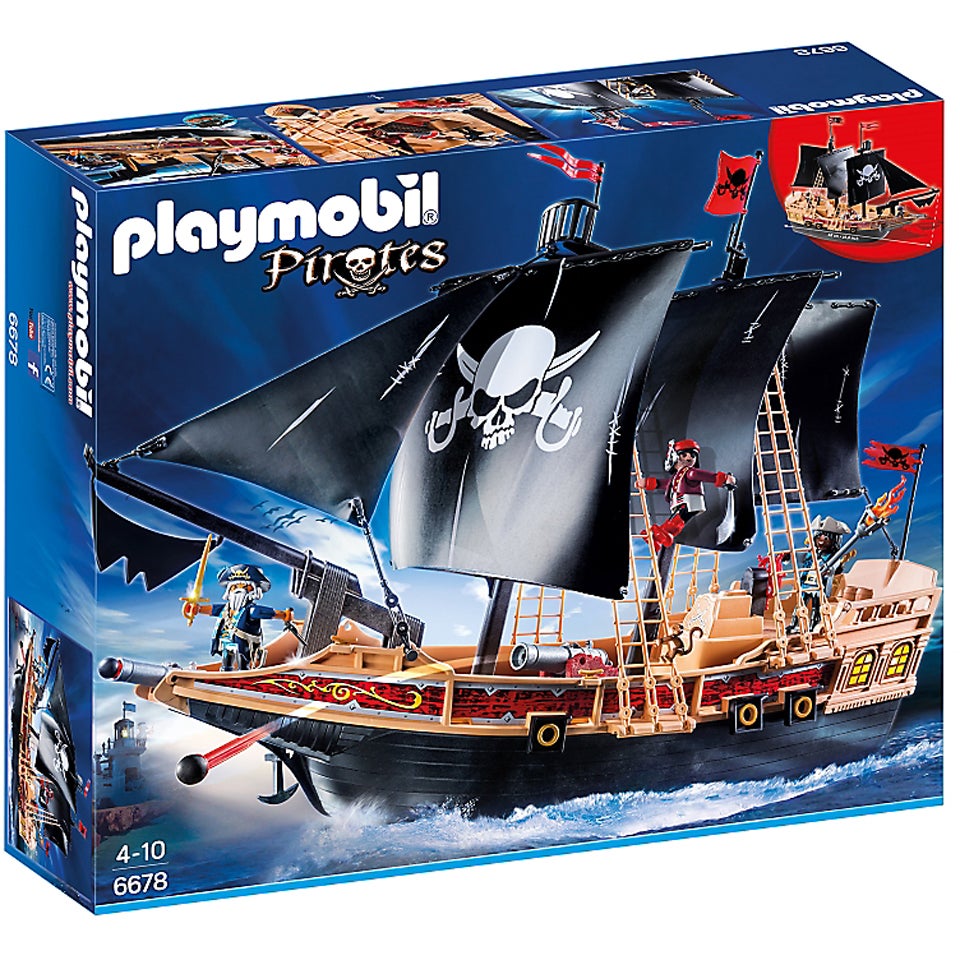 Beoefend Kapper Verbetering Playmobil Pirates Combat Ship (6678) - IWOOT US