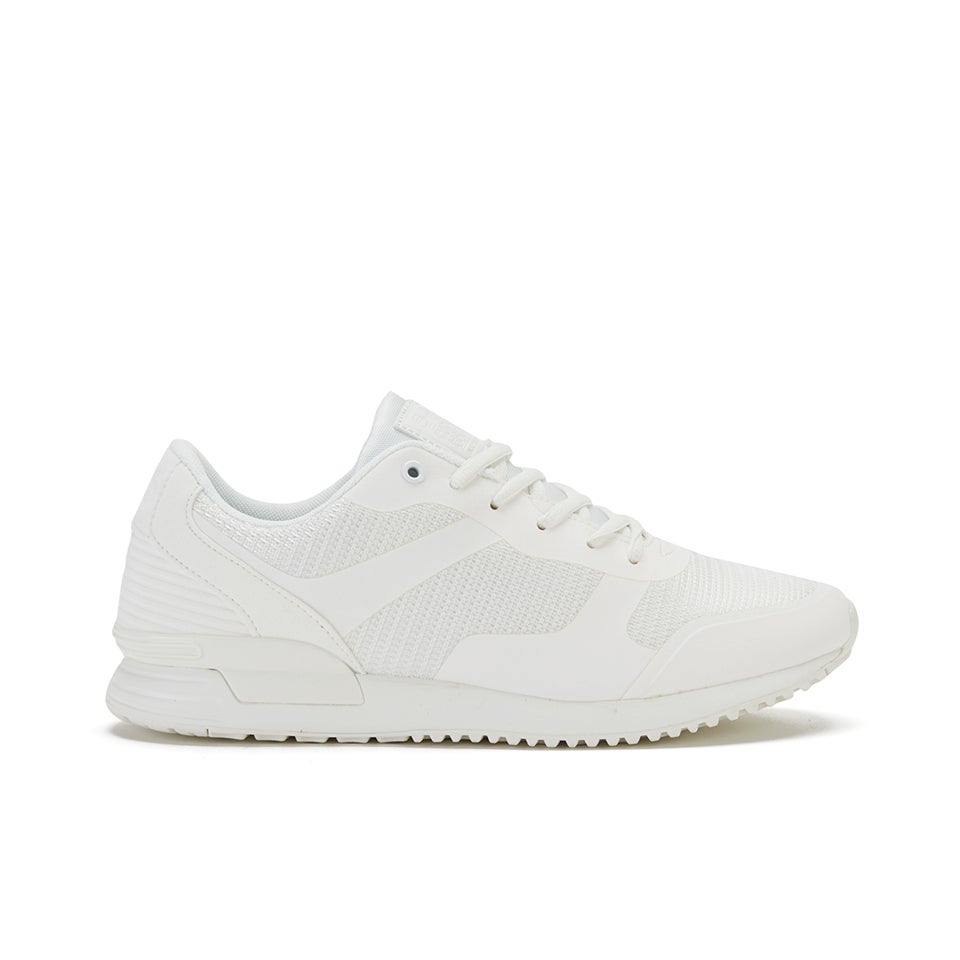 White crosshatch trainers sales
