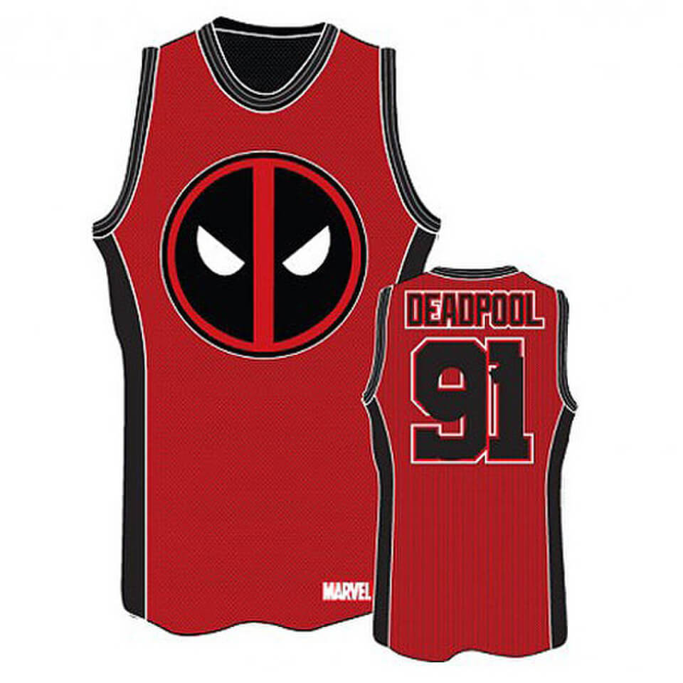 Marvel Deadpool Basketball Jersey T-Shirt Merchandise - Zavvi US