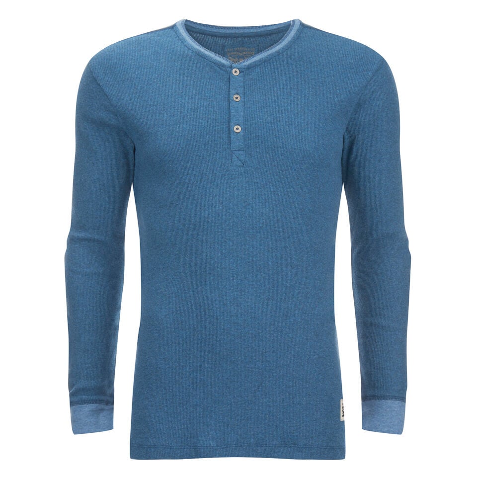 Levi s Men s Long Sleeve Grandad Top Navy Mens Underwear Zavvi UK