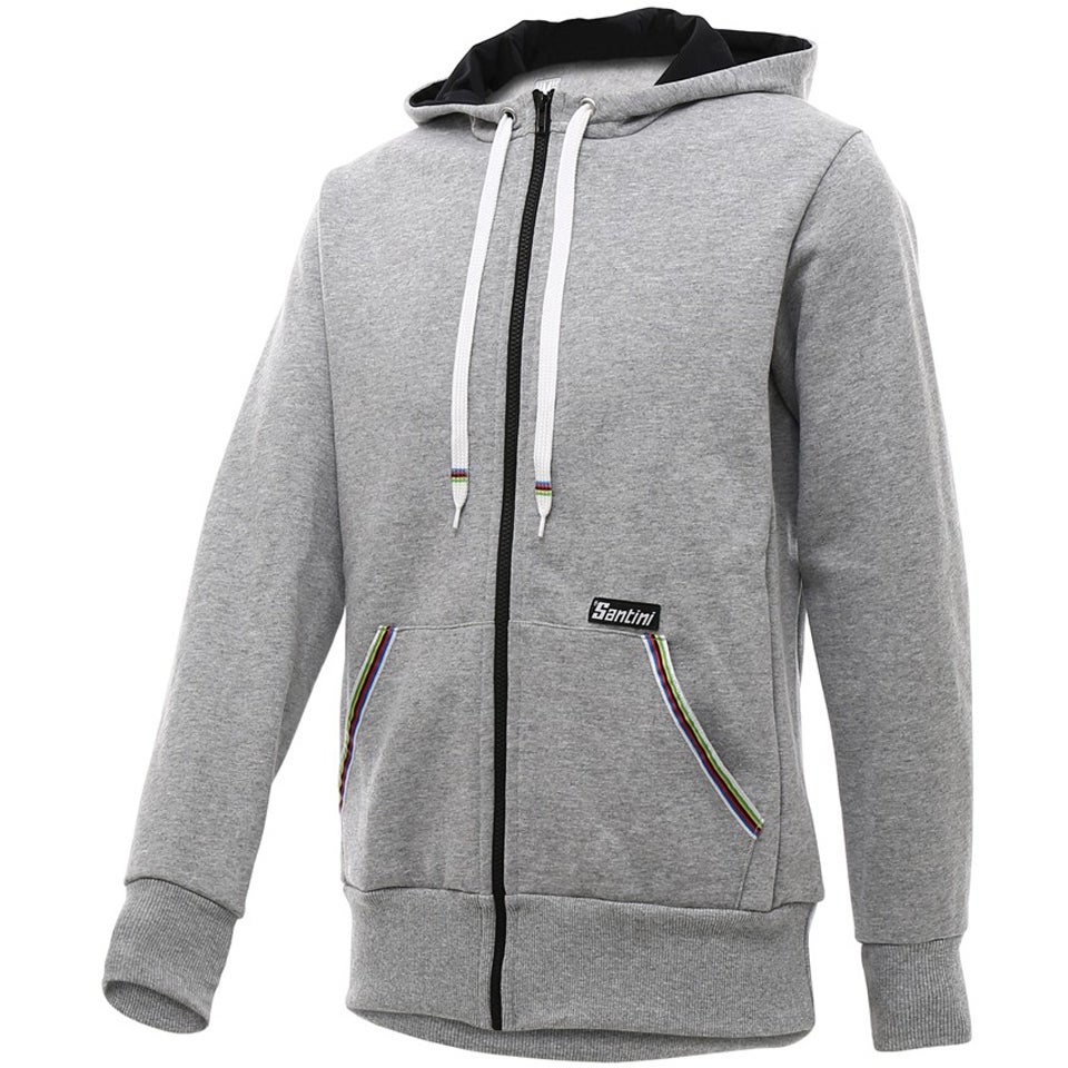 Santini UCI IRIDE Fashion Line Hoody - Grey Online Kaufen