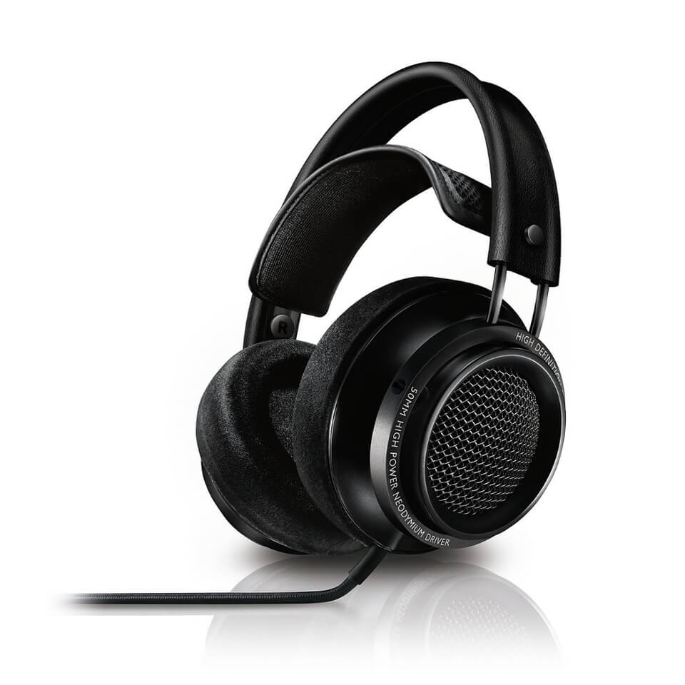 Philips X2 Fidelio Open Back High Res Headphones Black Electronics Zavvi US
