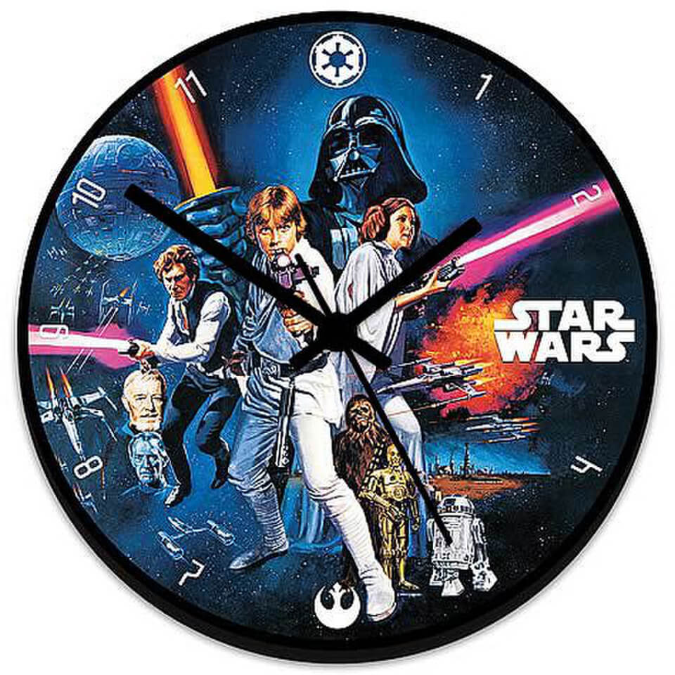 Star Wars Wood Wall Clock Homeware Zavvi Ireland