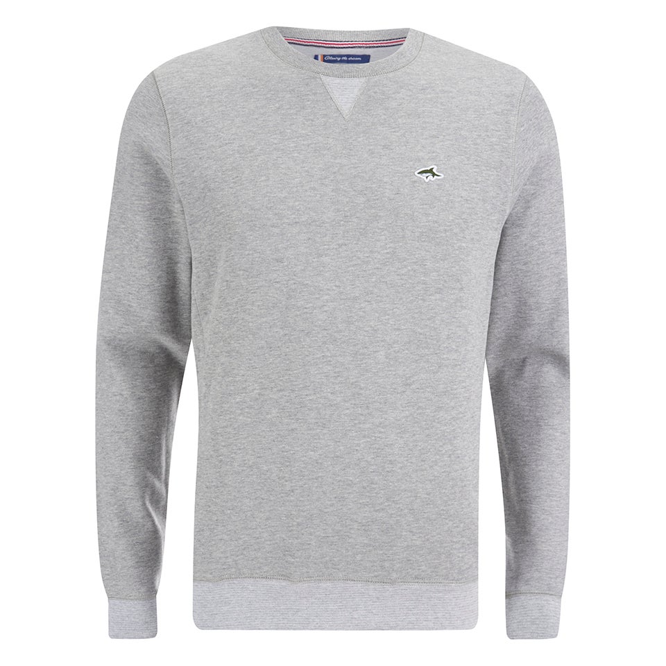 Le Shark Men s Greenfield Crew Neck Sweatshirt Light Grey Marl Mens Clothing Zavvi Ireland
