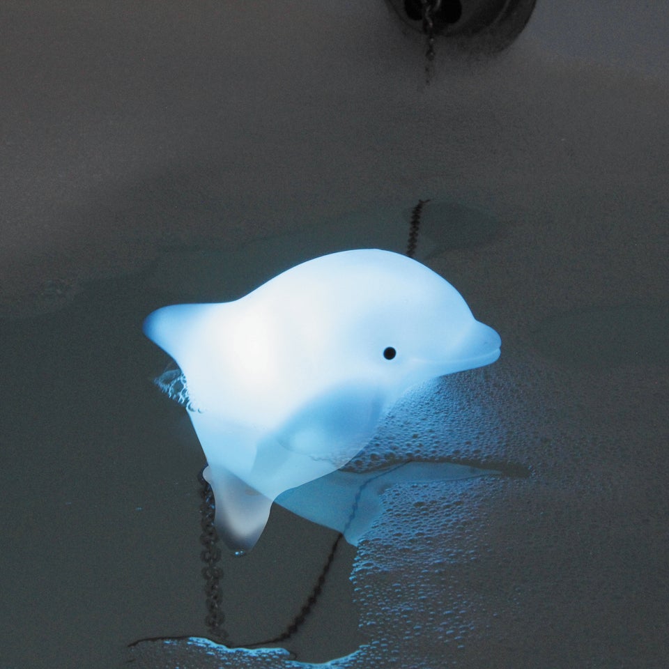 Dolphin Moodlight Bath Plug Blue Traditional Gifts Zavvi UK