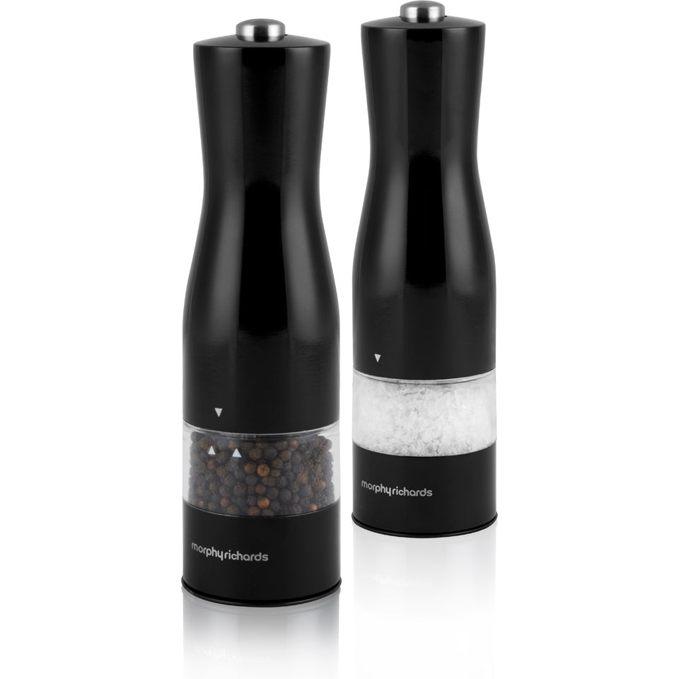 Morphy Richards 974229 Electric Salt/Pepper Mill Black Homeware