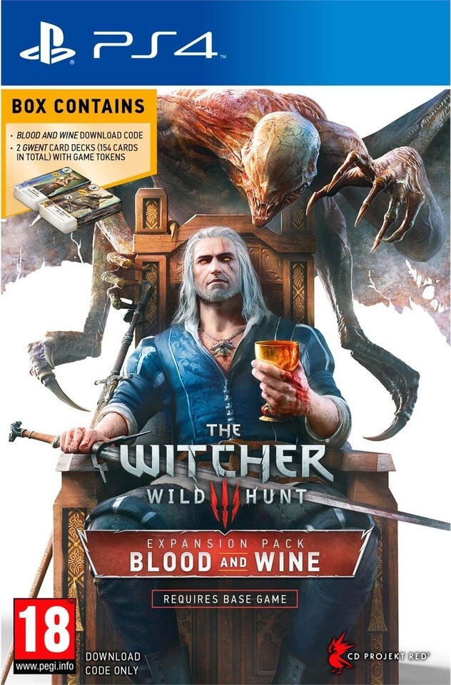 Witcher Blood & Wine + 2 Gwent Card Decks (Download PS4 - Zavvi US