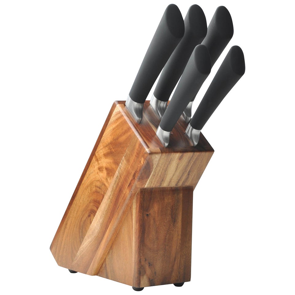 HOH Knife Set in Wooden Block (5 Piece) IWOOT UK