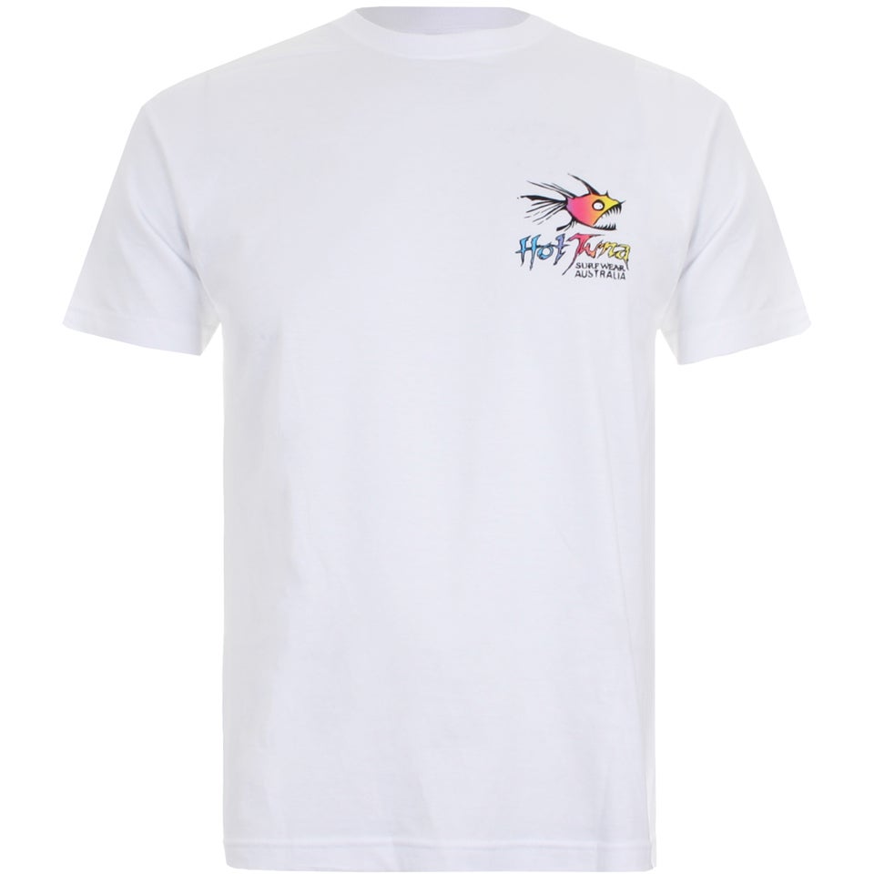 Hot Tuna Men's Rainbow T-Shirt - White Mens Clothing
