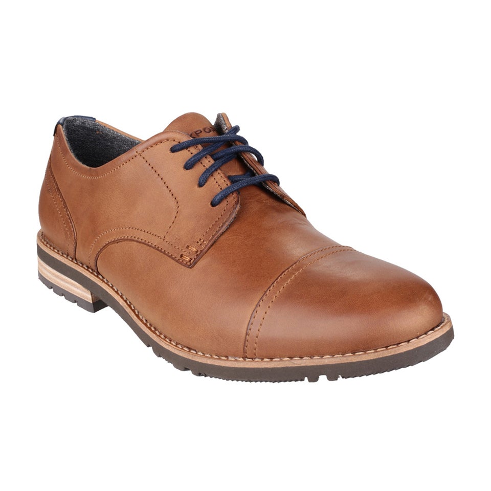 Rockport Men s Ledge Hill 2 Toe Cap Oxford Shoes Caramel Mens Footwear Zavvi Ireland