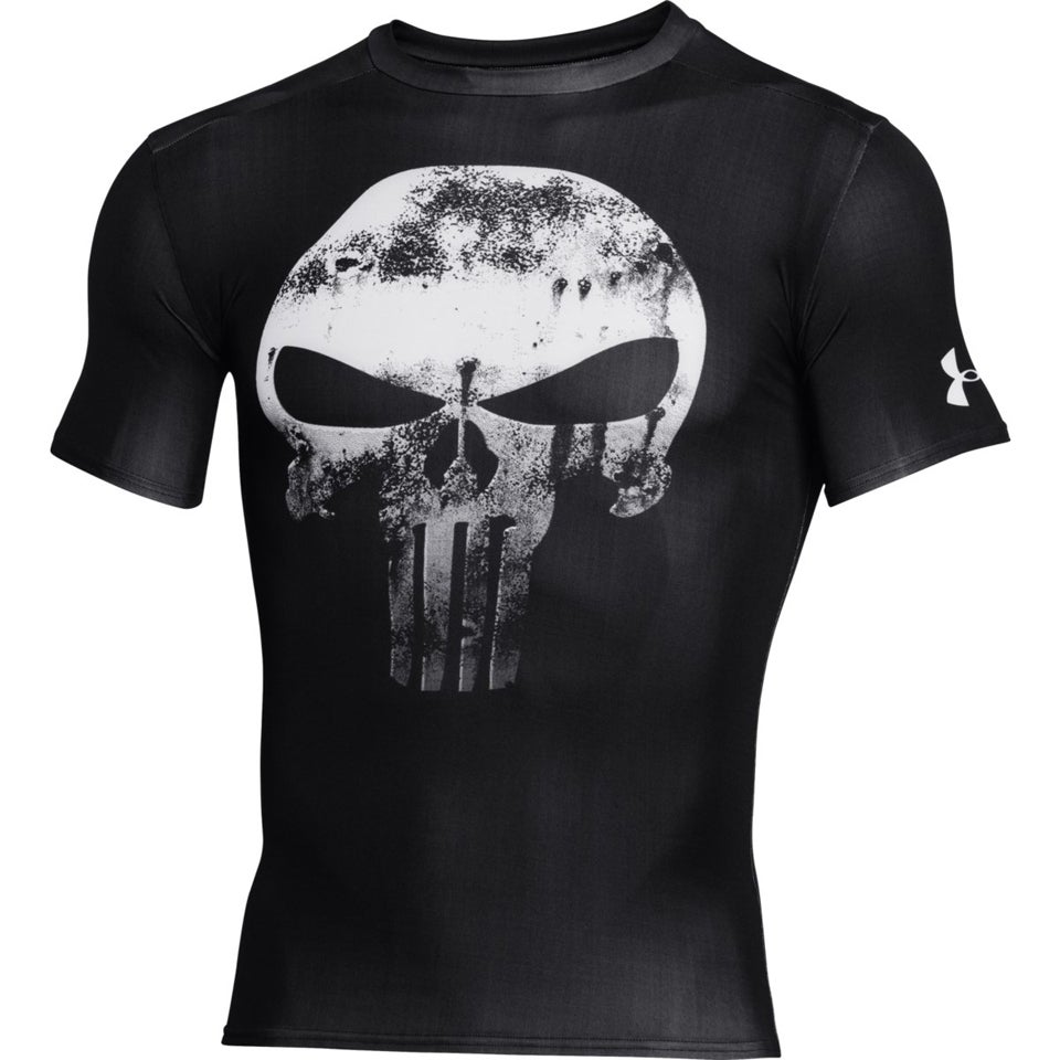 cubo arma El otro día Under Armour Men's Alter Ego Punisher Short Sleeve Compression T-Shirt -  Black | ProBikeKit.com