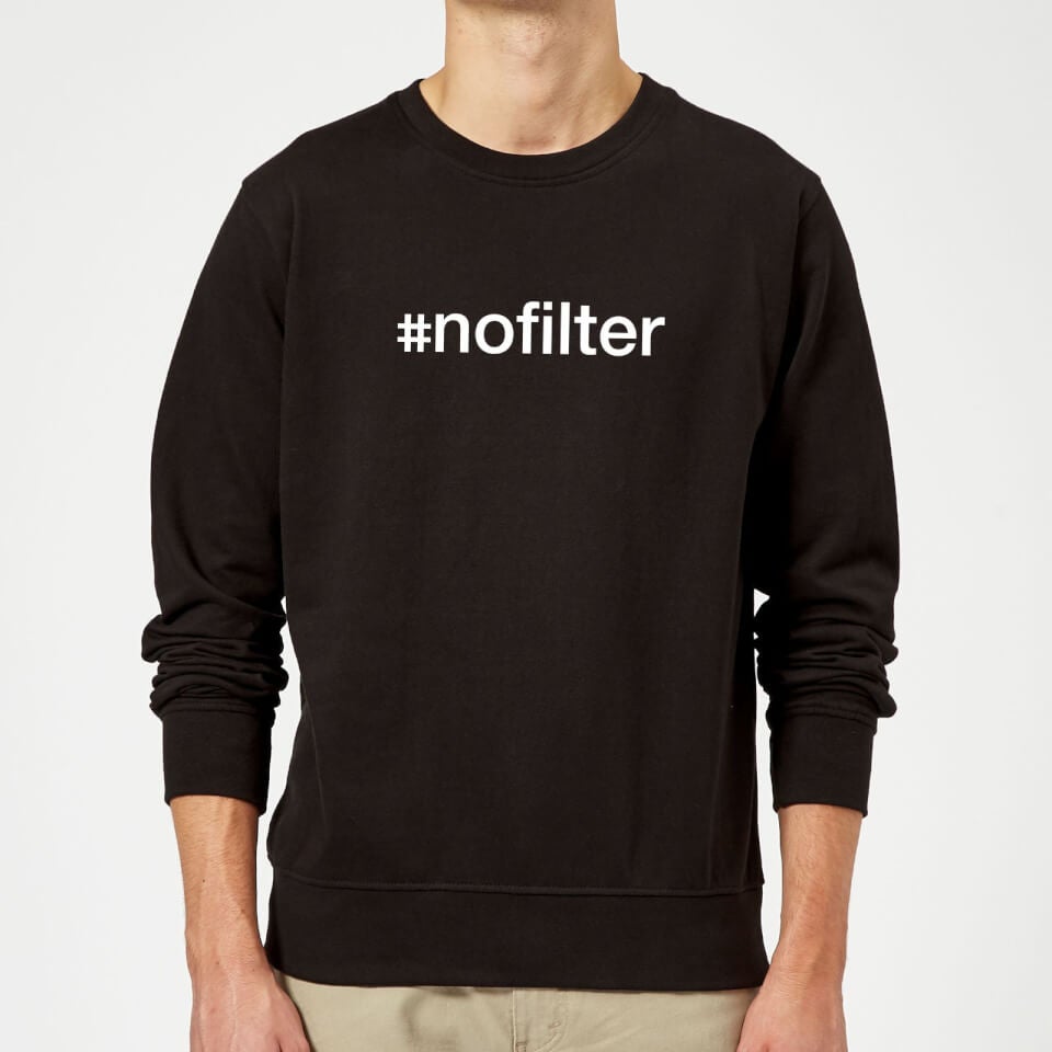 Nofilter Slogan Sweatshirt - Black