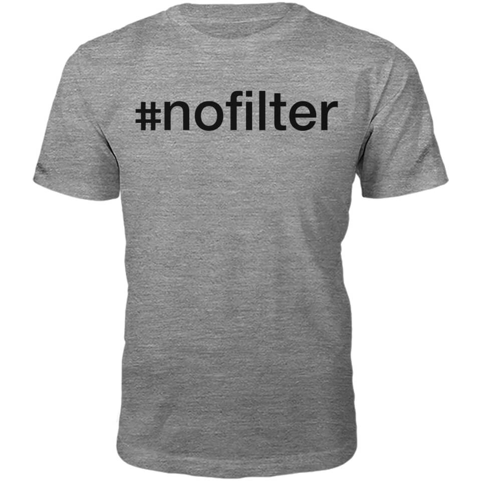 Nofilter Slogan T-Shirt - Grey