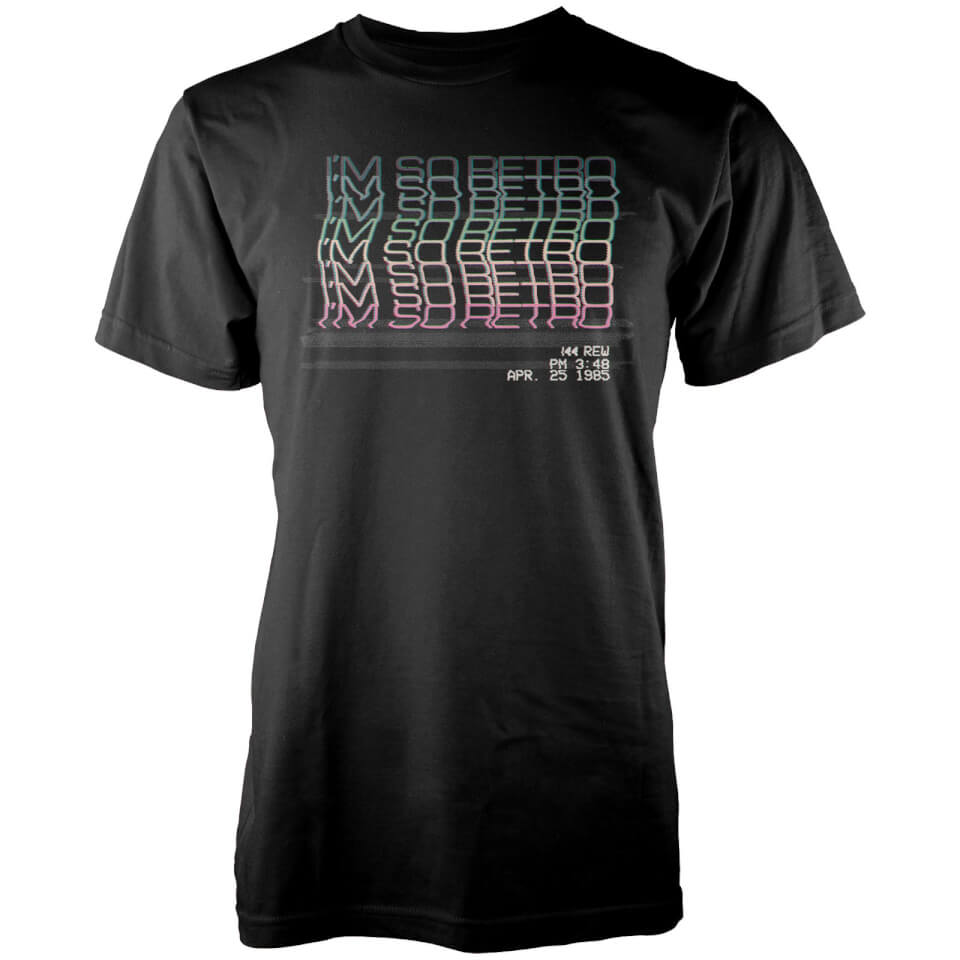 I'm So Retro Men's Black T Shirt