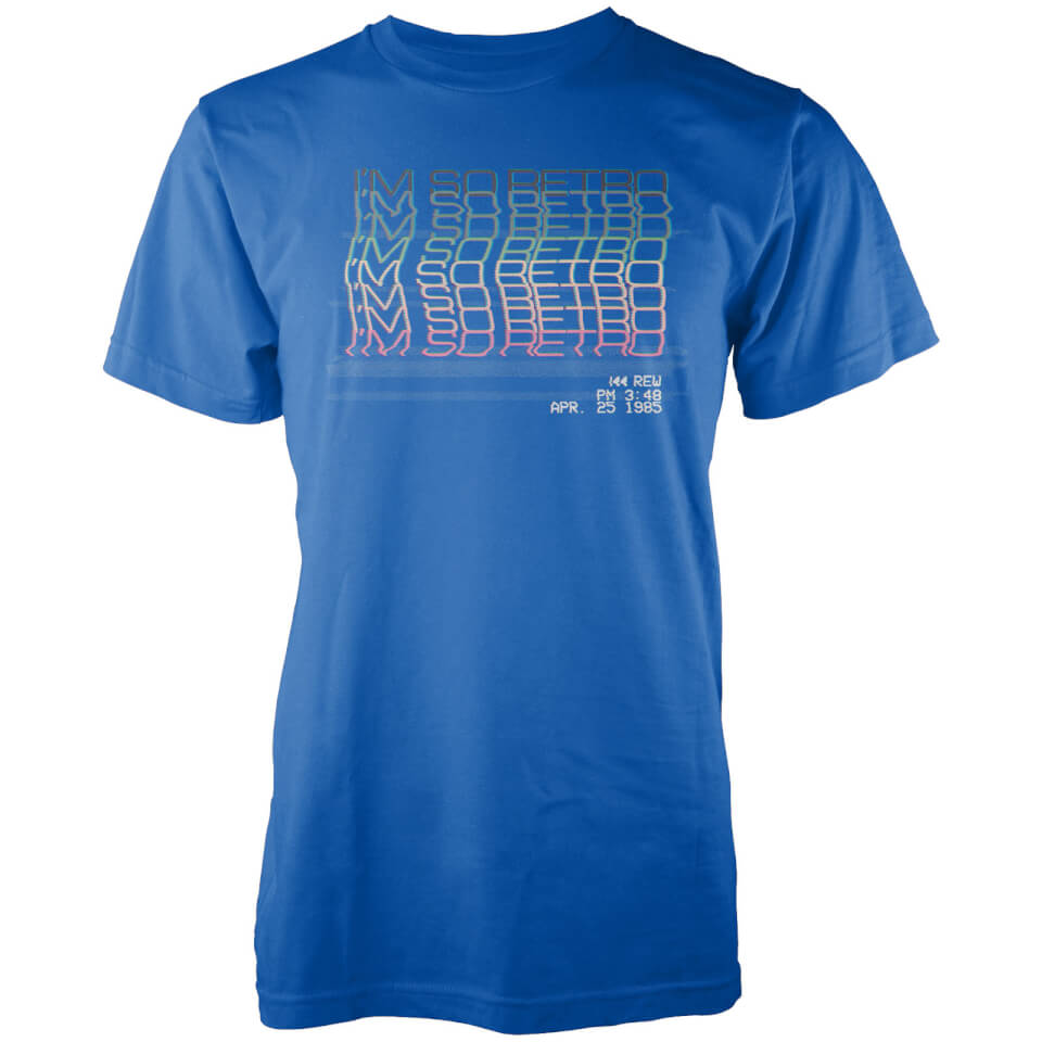 I'm So Retro Men's Blue T Shirt