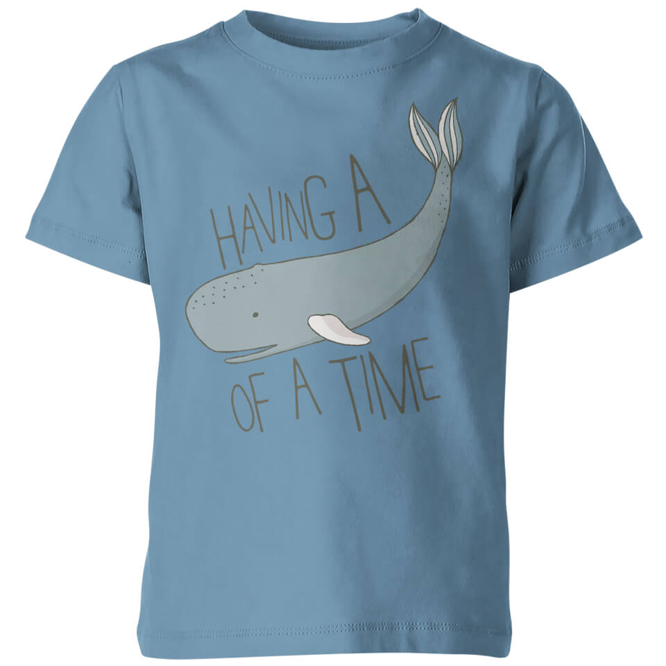 My Little Rascal Having a Whale of a Time Kids' T-Shirt - Light Blue