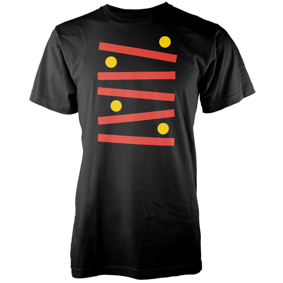 Retro Gaming Abstract Ball Men's Black T-Shirt